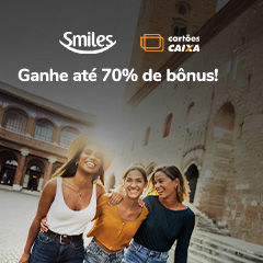 Promoção CAIXA e SMILES: Até 70% de Bônus.